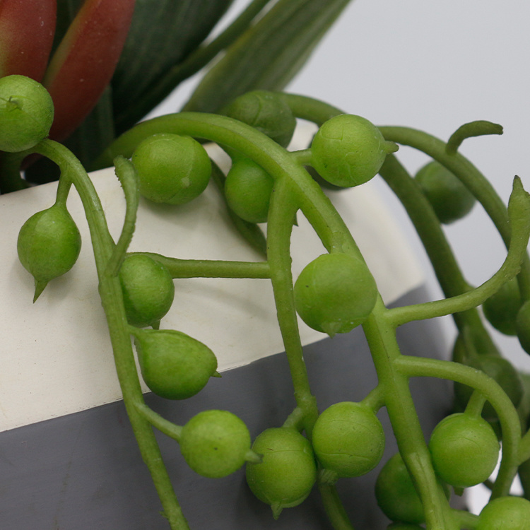 Suculentas Artificiales Miniatura de PVC en Oferta, Plantas Suculentas Artificiales en Maceta, Pequeña Planta Bonsái para Decoración Interior del Hogar (5).jpg 